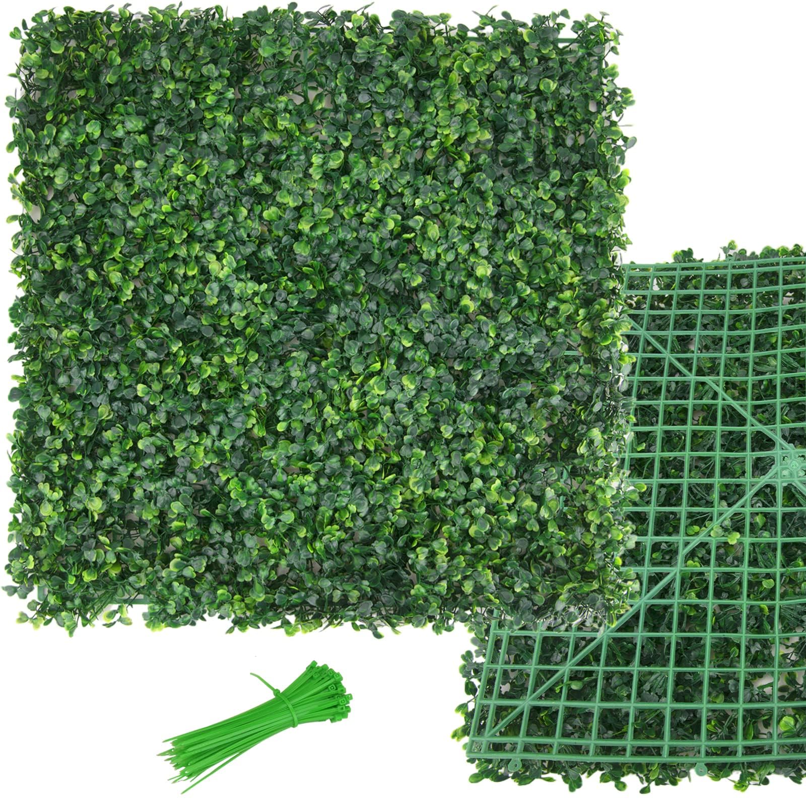 Ropoy Boxwood Panel 20x20 close-up leaves for lush realism