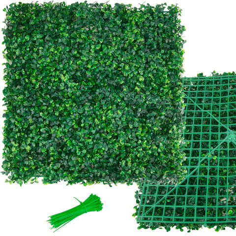 Ropoy Boxwood Panel 20x20 close-up leaves for lush realism