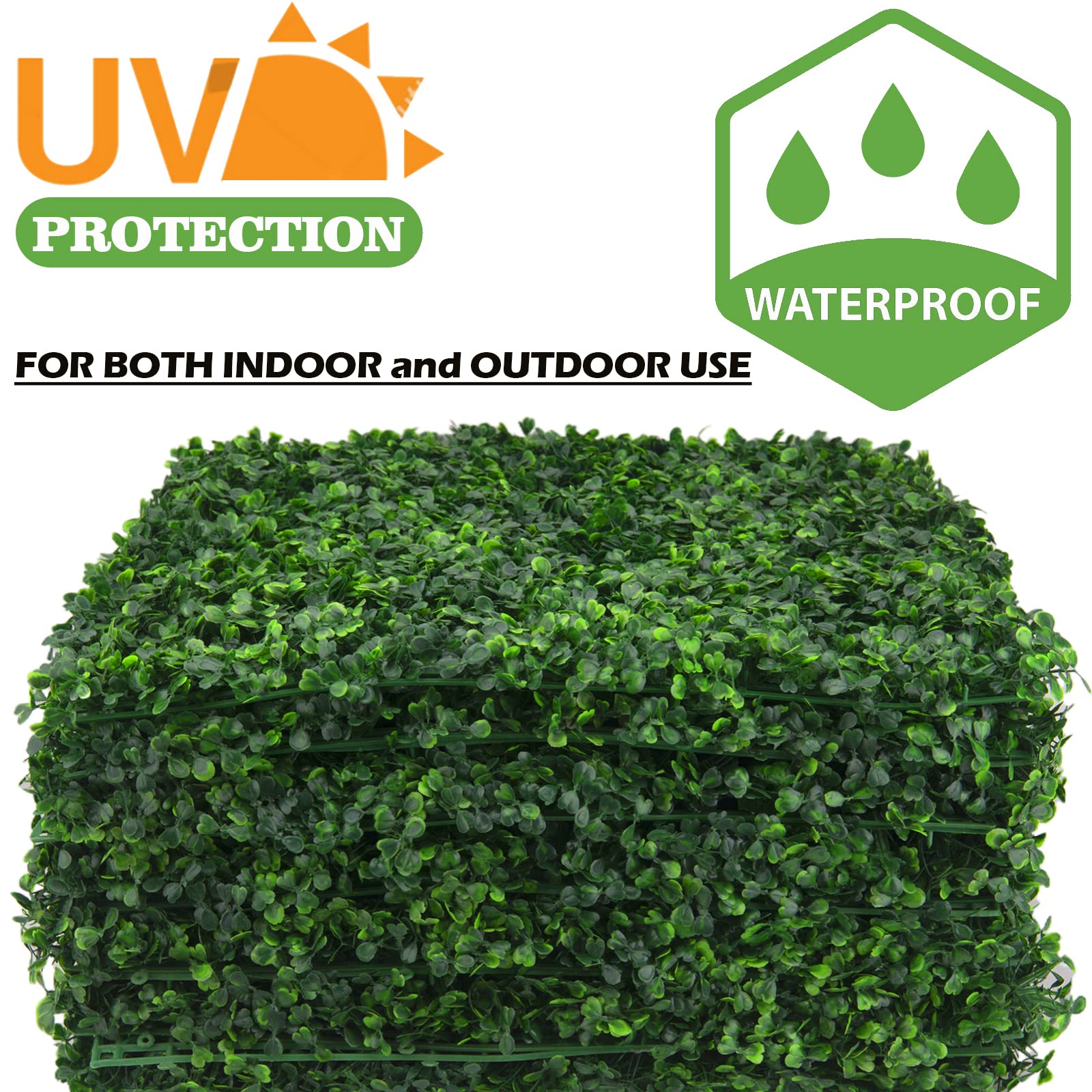 Ropoy Boxwood Panel 20x20 1-year warranty guards your backdrop