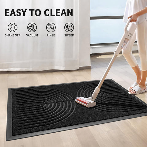 RORA door mat highlights dirt capture grooves for entryway protection