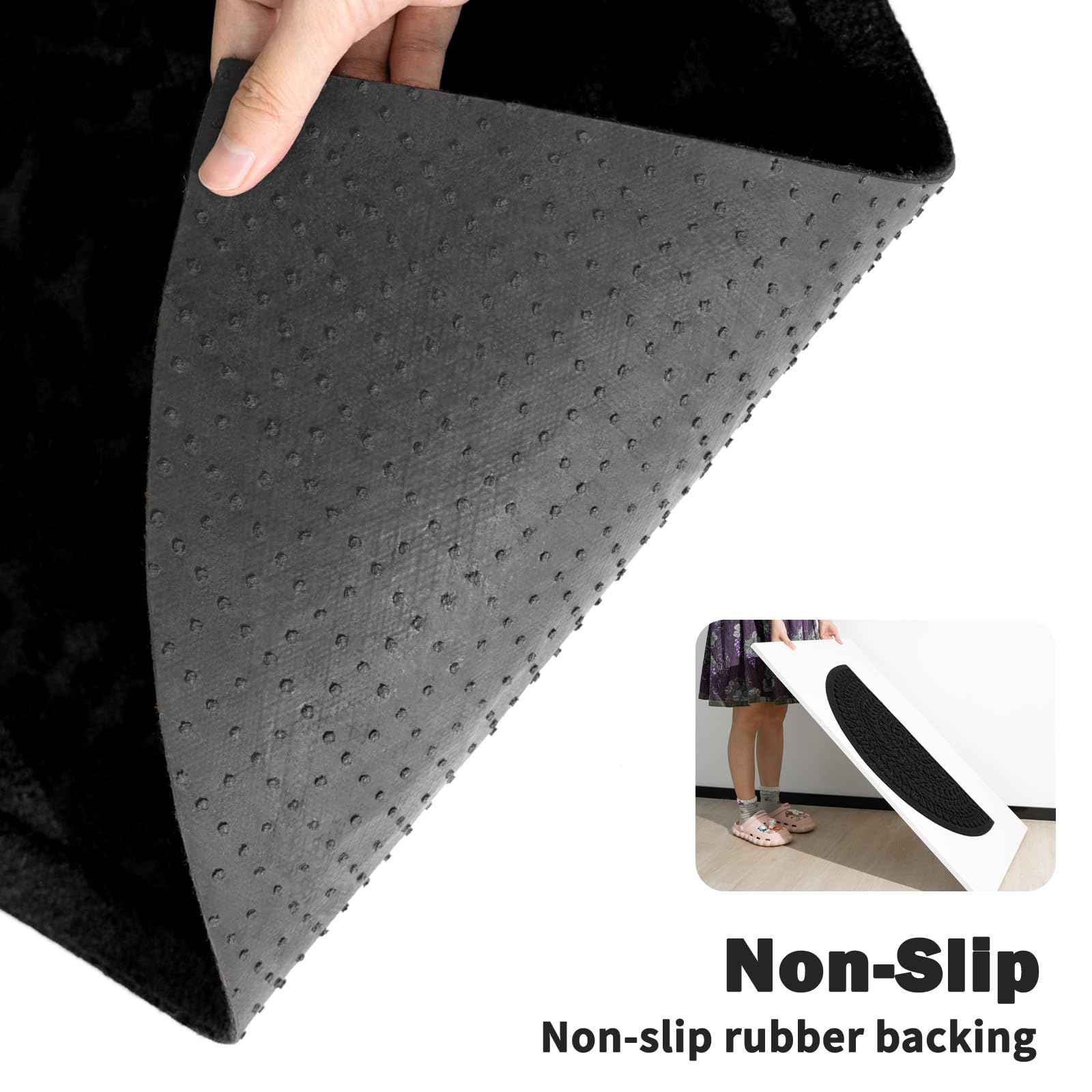 RORA doormat with non-slip backing for safer entry.
