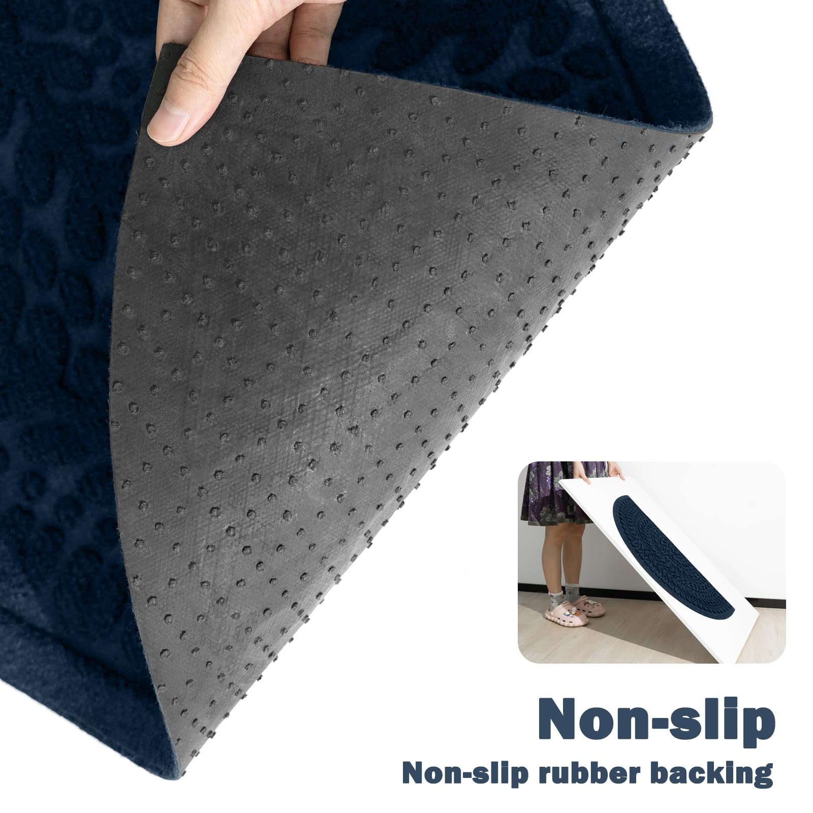 RORA dust-removal doormat keeps dirt at bay and floors cleaner.