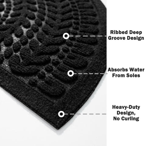 RORA easy-clean mat that vacuums or hoses clean.