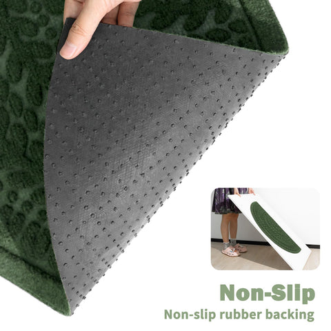 RORA half-circle door mat moisture-management closeup demonstrates moisture control at entry.