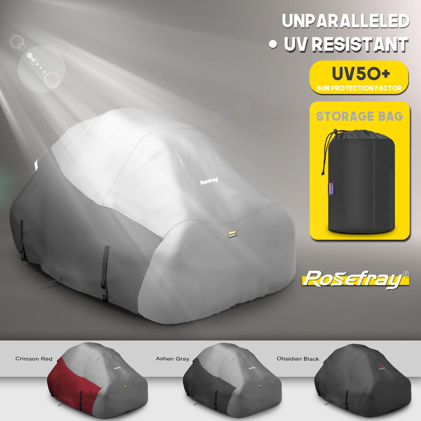 Rosefray cover air vents reduce condensation and keep interior dry.