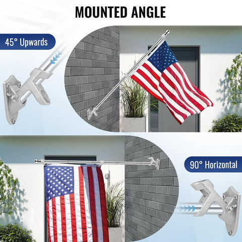 Rosflagus Jetlifee flagpole wind-resistant design handles breezes
