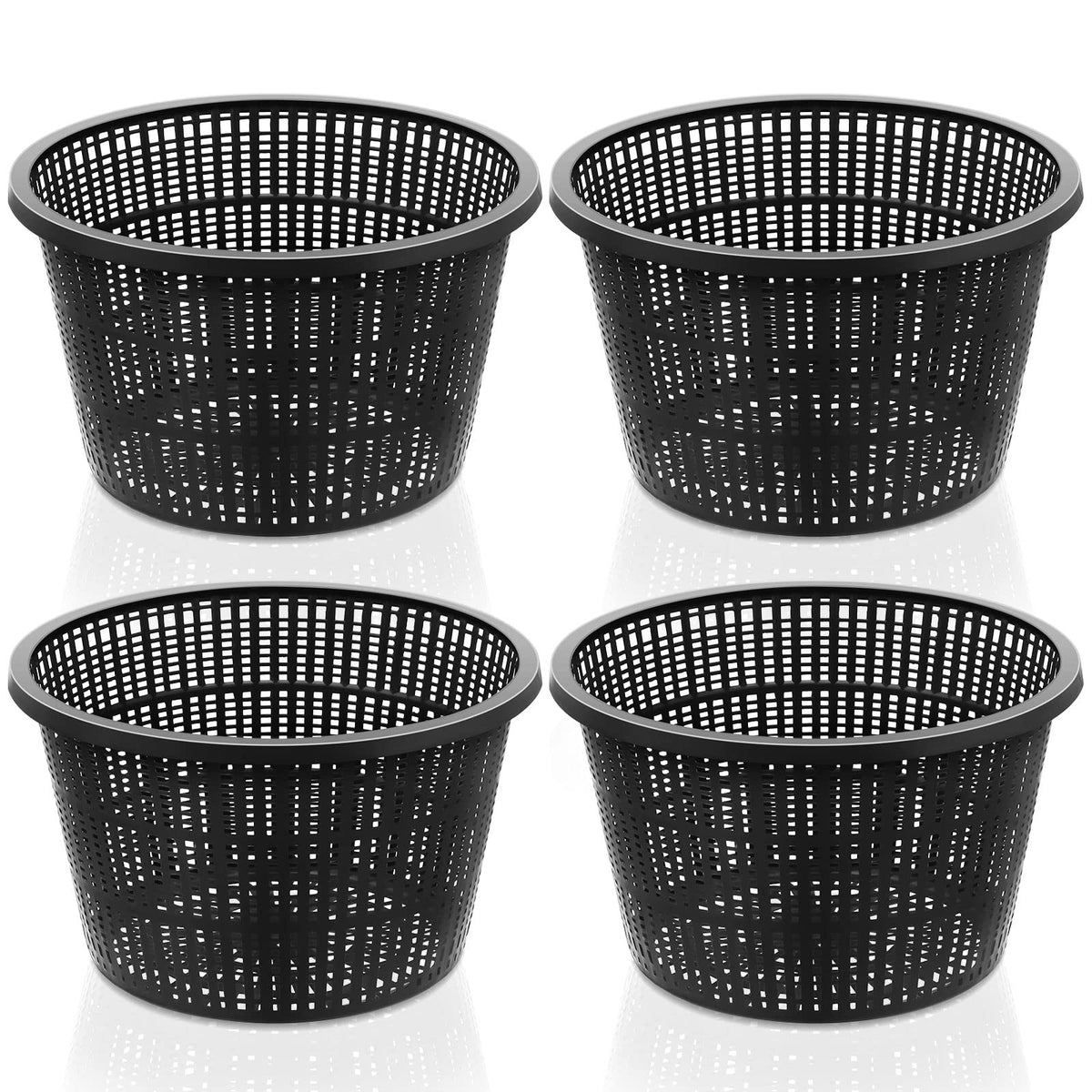 Roshtia hydroponic baskets 8.35 inch top view for sturdy pond planting