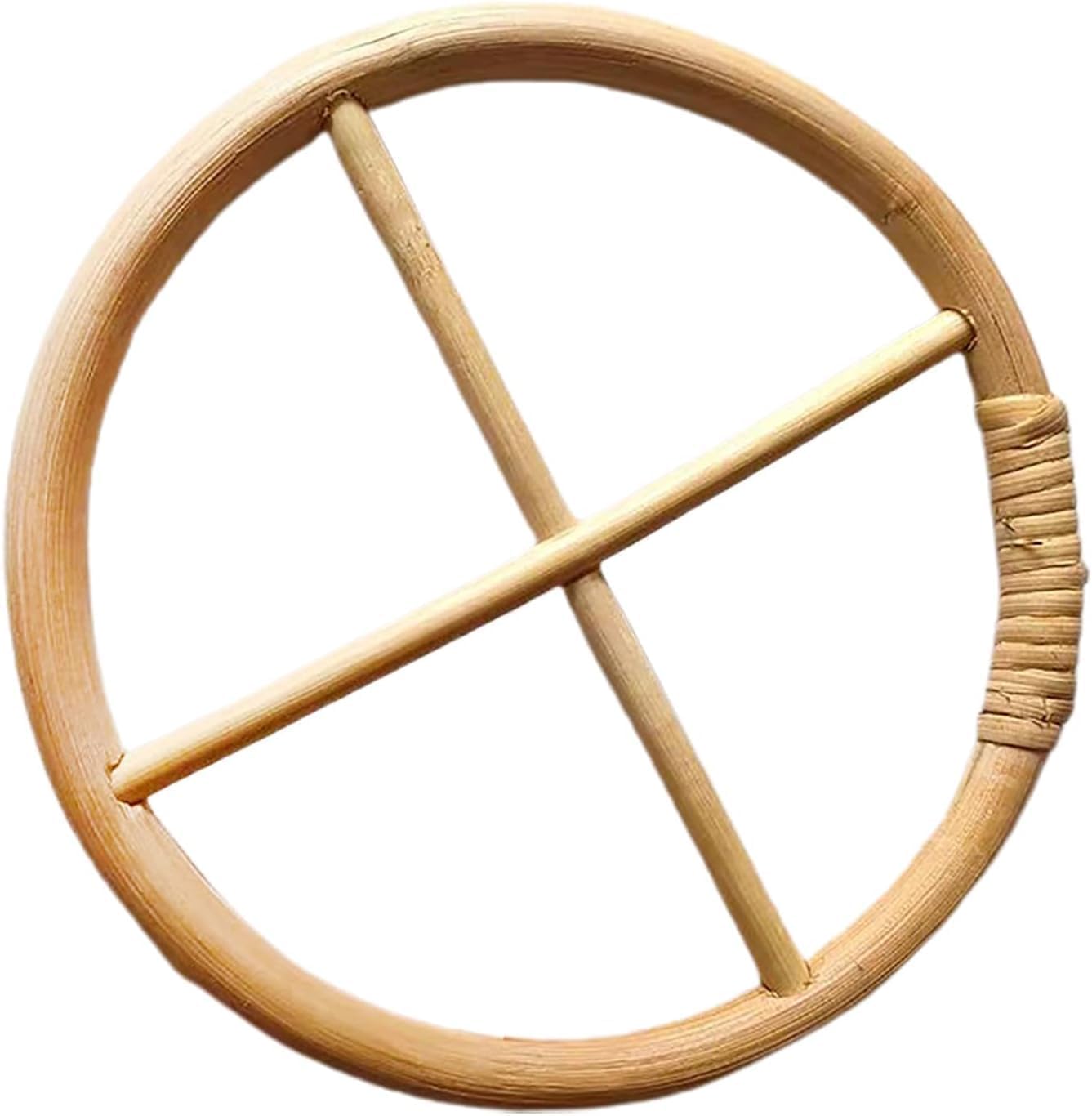 Rosojodg circular frames with clear top for seamless chime assembly.