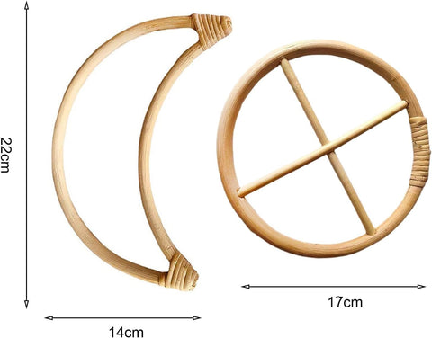 Rosojodg brown circular frames designed for versatile hanging garden decor.