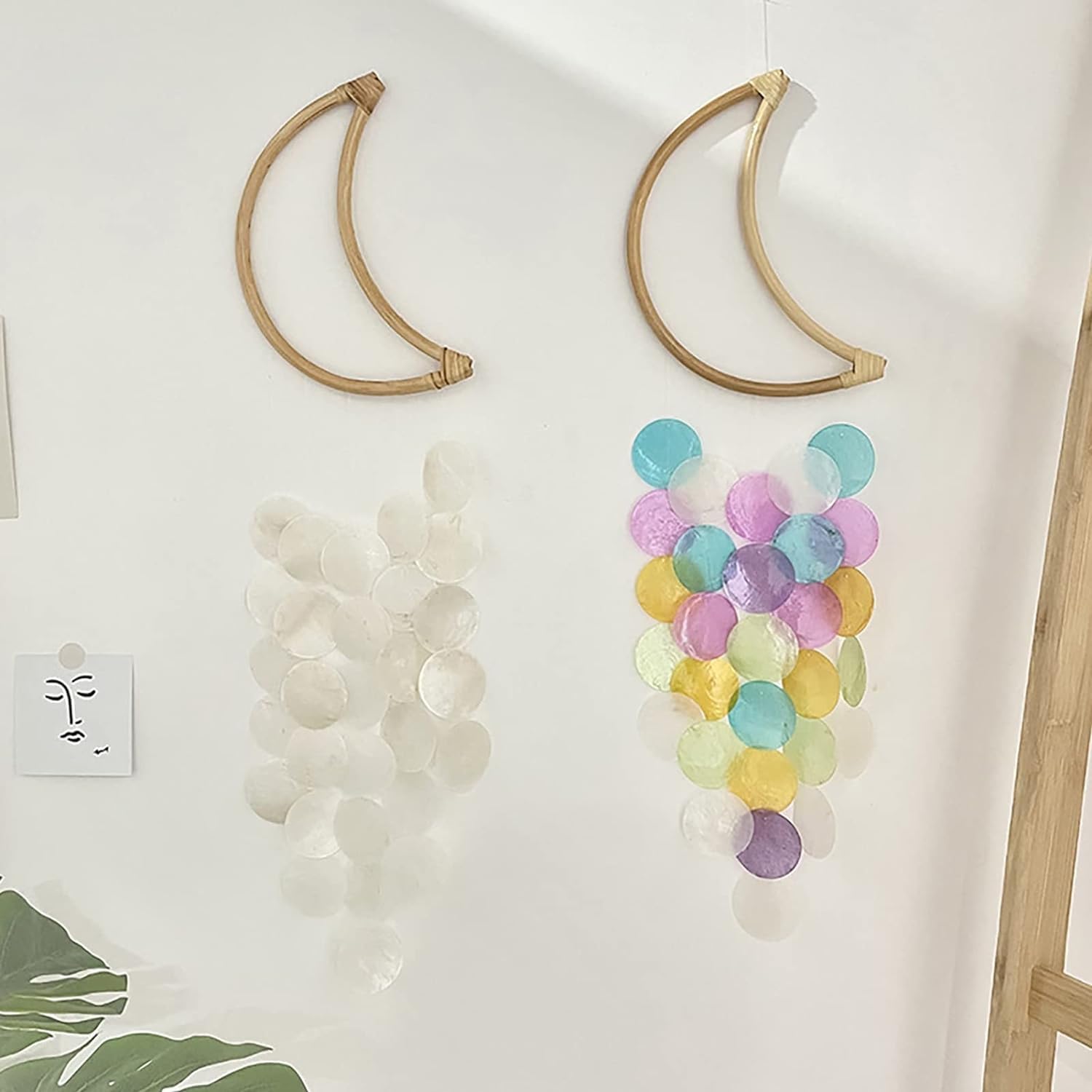 Rosojodg suncatcher-style frames add visual interest to garden or patio.