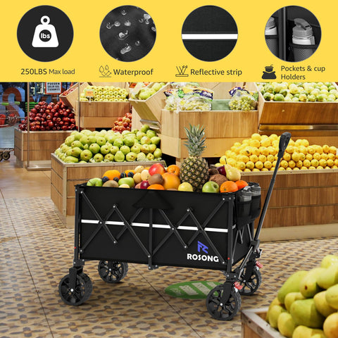 ROSONG ergonomic extendable handle for comfortable maneuvering