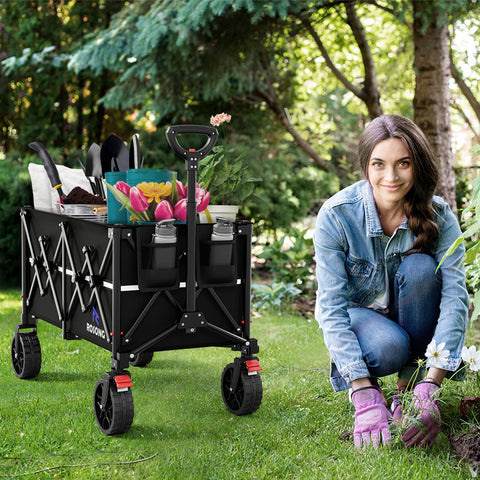 ROSONG wagon front wheels enable smooth control on uneven surfaces