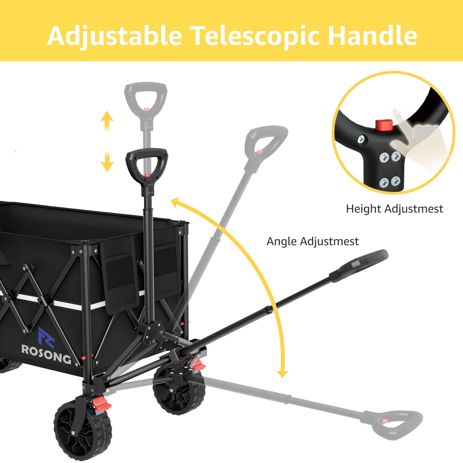 ROSONG side pockets keep small items within easy reach