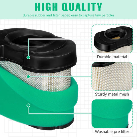 Rossesay air filter pack shot emphasizes bulk replacements for less frequent shopping.