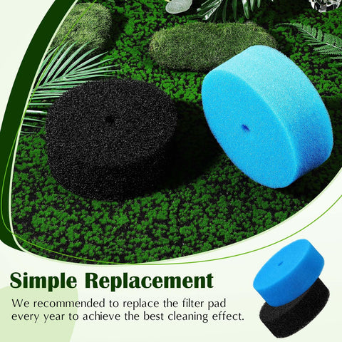 Rossesay double-layer filter pad maintains steady water flow in ponds.