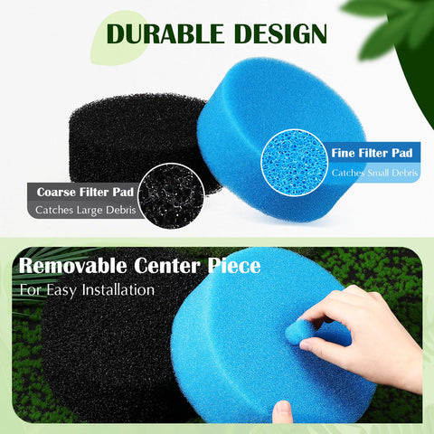 Rossesay reusable filter pad reduces waste and saves maintenance time.