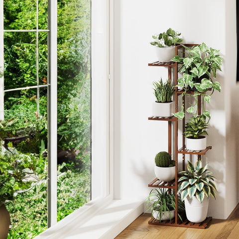 ROSSNY mid-century design plant stand adds stylish charm to any room.