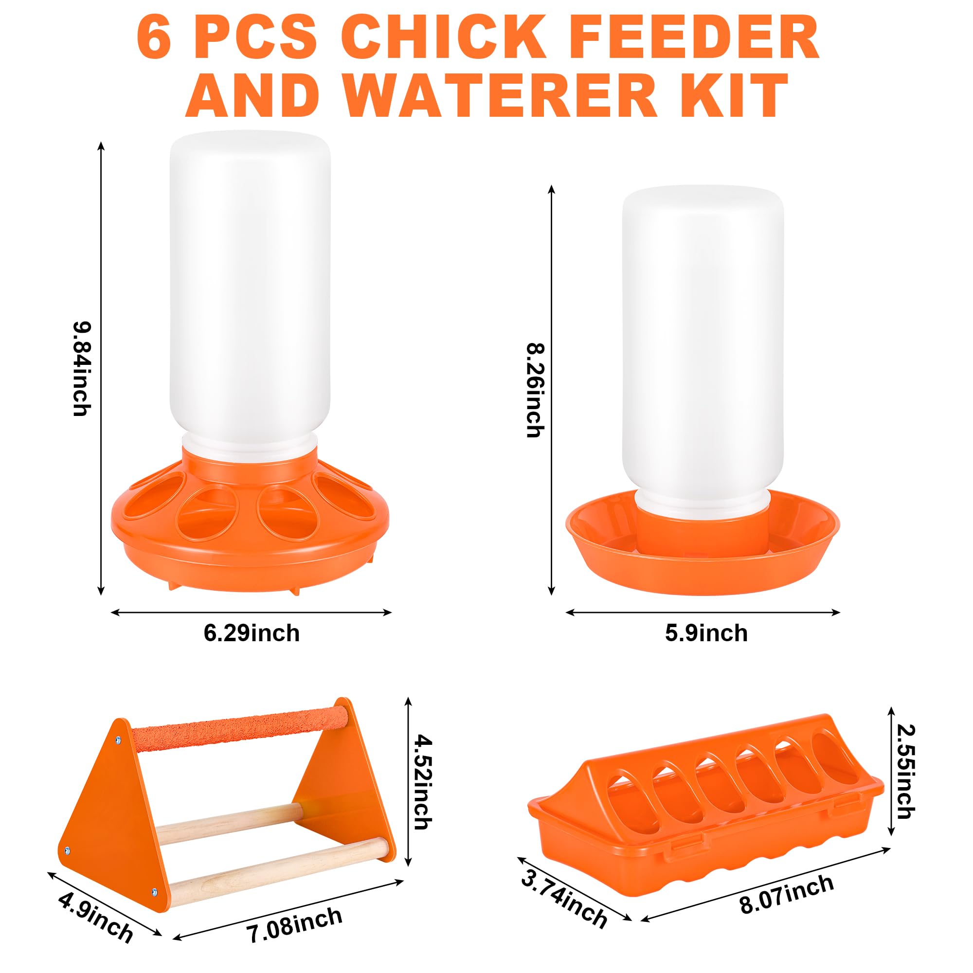 ROSTIUTE chick waterer side view shows reliable hydration during early growth.