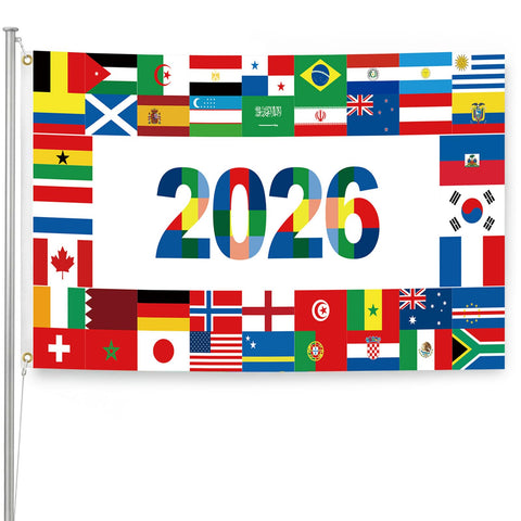 Rosulasi world flags banner 59x35 inches for vibrant global decor