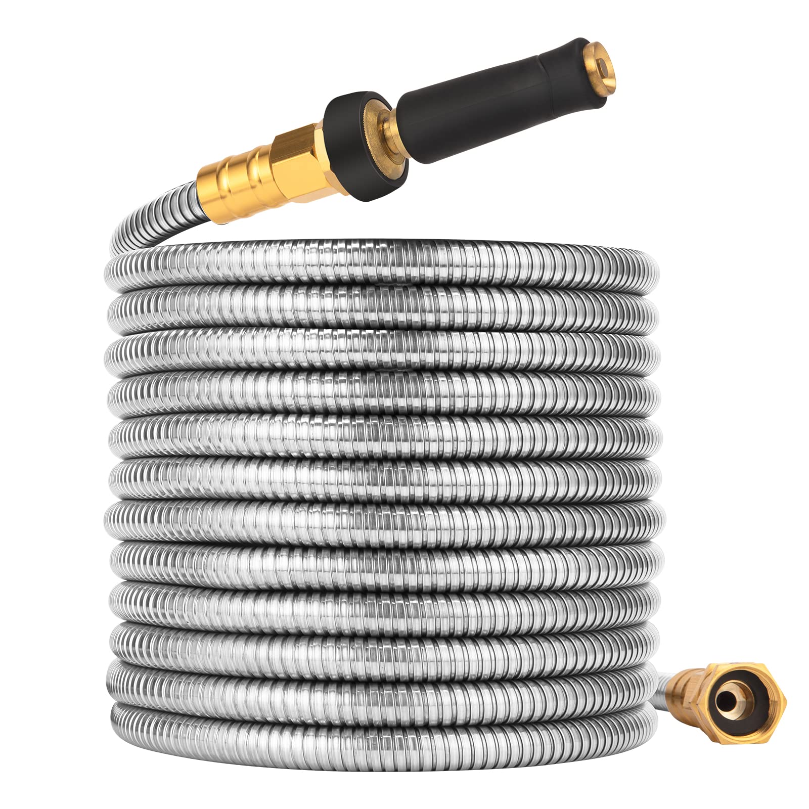 Rosy Earth 100 ft garden hose expandable for versatile watering reach