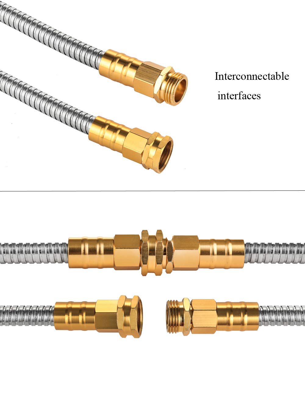 Rosy Earth lightweight hose designed for easy dragging and compact storage.