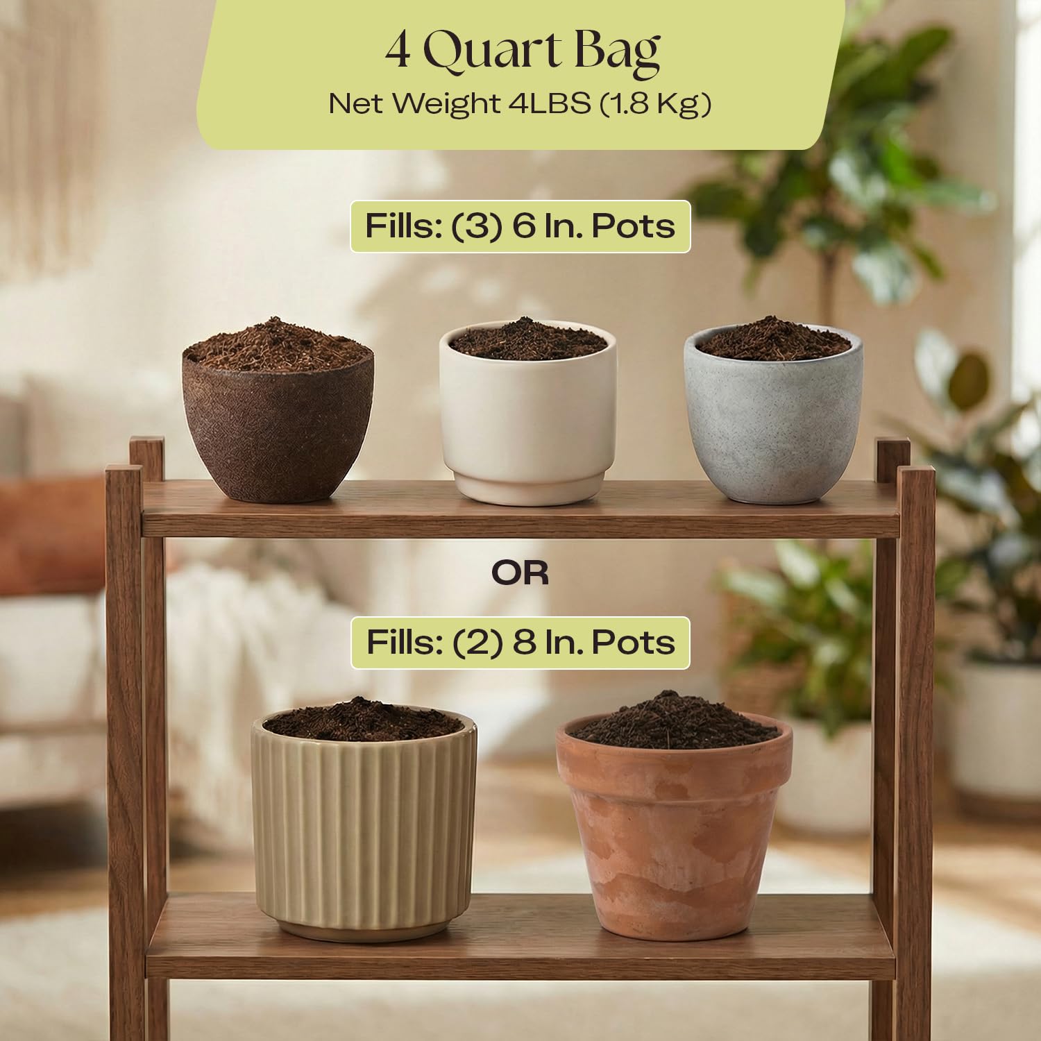 Rosy Soil Aroid mix packaging is recyclable and designed for long-term reuse.