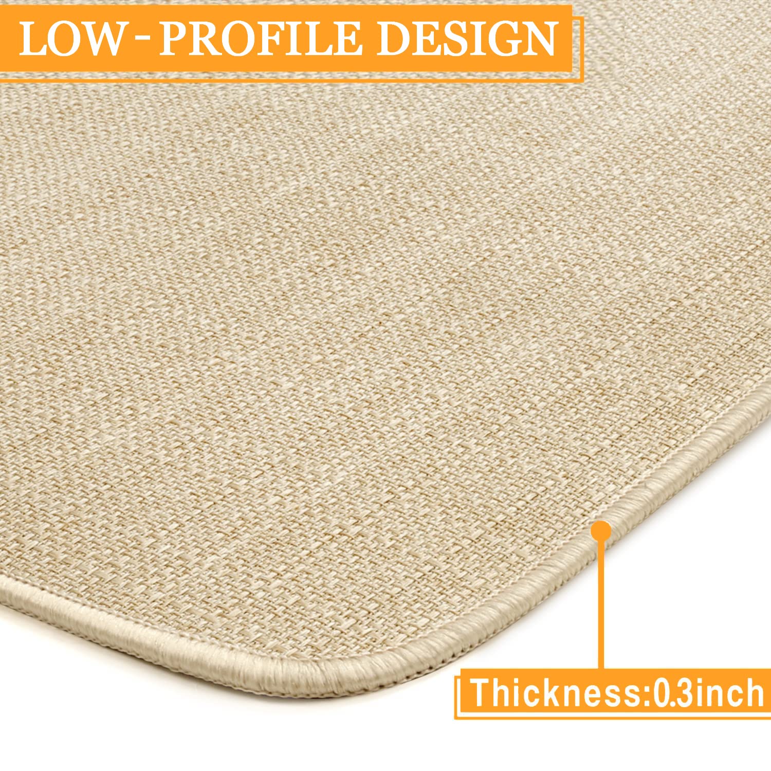 Roszwtit versatile mat suitable for kitchen, bathroom, and thresholds
