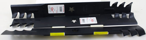 Rotary 14392 blade set with three blades for Husqvarna 521981601, efficient mowing.