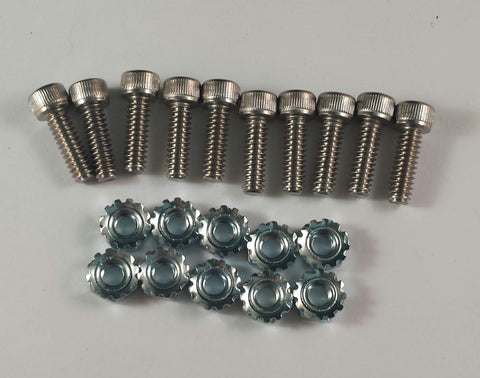 Rotary blade bolts for Walker blade hub, secure and corrosion-resistant fasteners.