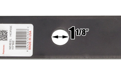 Rotary blade edge detail highlighting sharpness and durability.