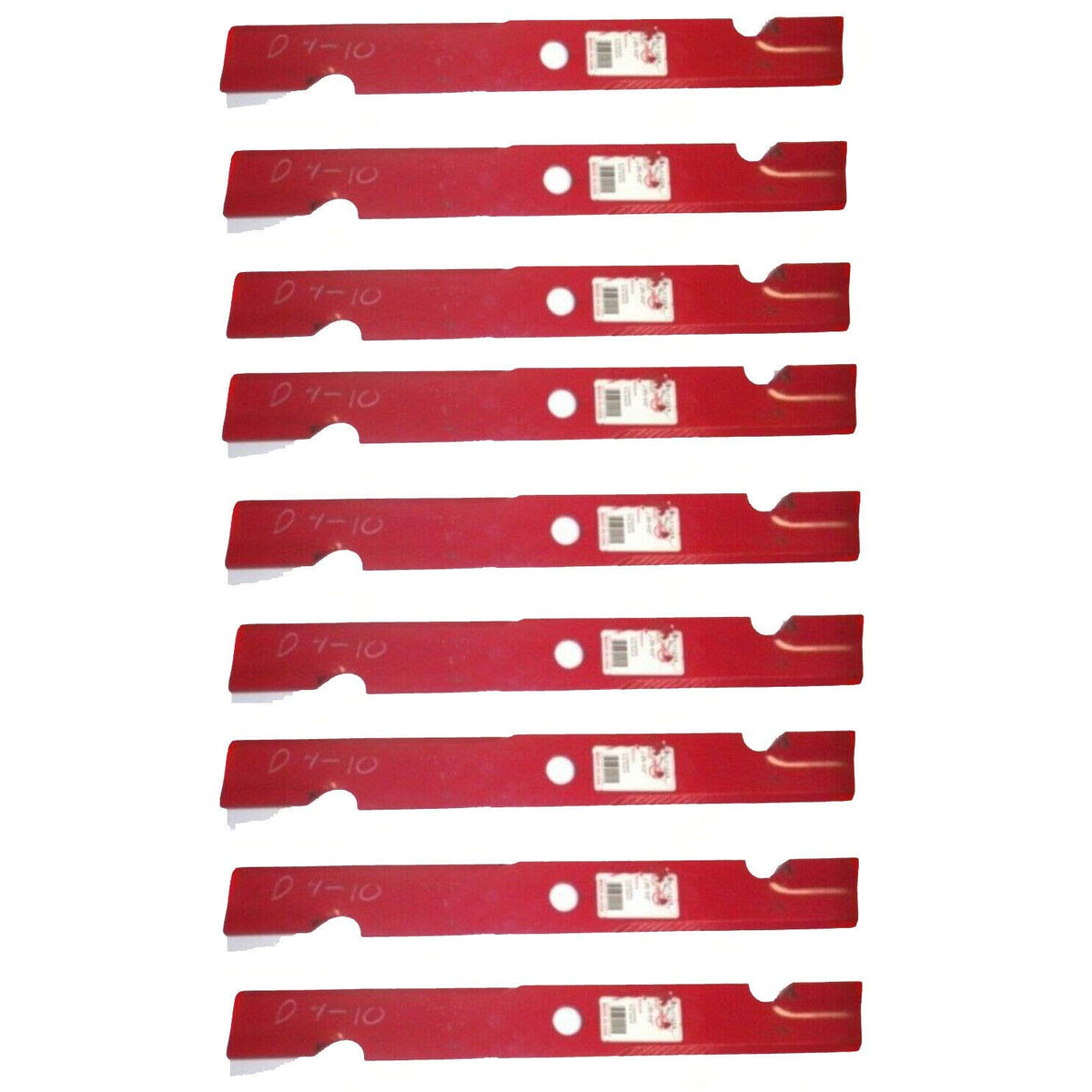 Rotary Blades 9PK 11224 high lift for Exmark: improved lift and cut quality on lawns