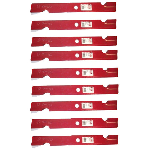 Rotary Blades 9PK 11224 high lift for Exmark: improved lift and cut quality on lawns