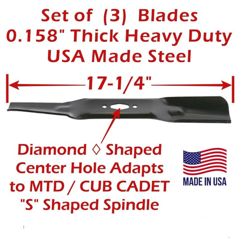 Rotary Copperhead 17224 close-up of diamond-hole blades for secure S-spindle compatibility.