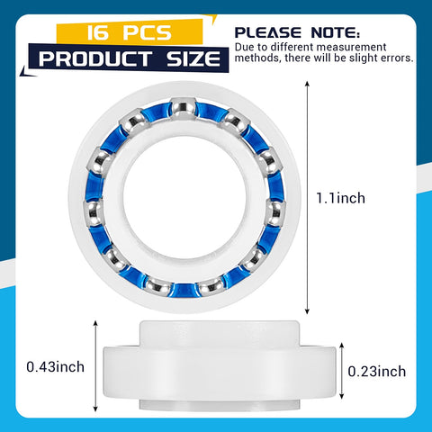 Rotatingpals C60 bearing on stainless steel shaft close-up highlighting rust resistance and durability.