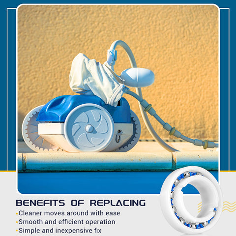 Rotatingpals mechanism demonstrates reduced friction and improved movement across pool surfaces.