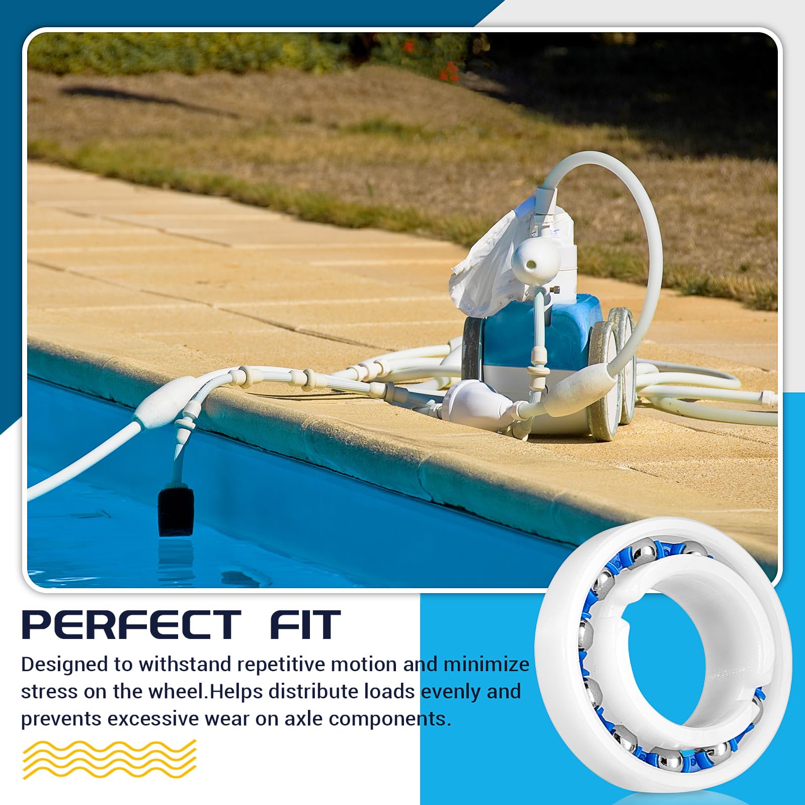 Rotatingpals stainless steel and ABS housing illustrate durable pool cleaner parts.