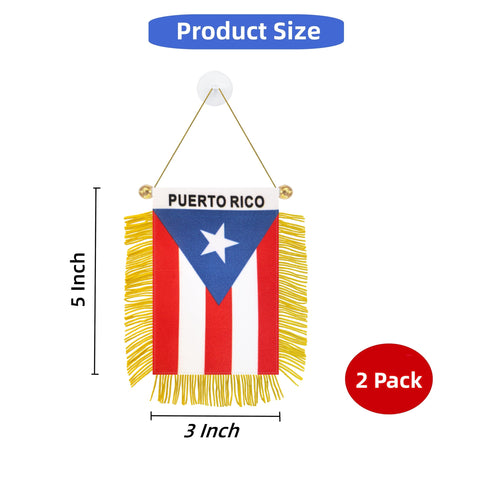 Rotenl golden tassel detail adds elegant flair to compact flag decor