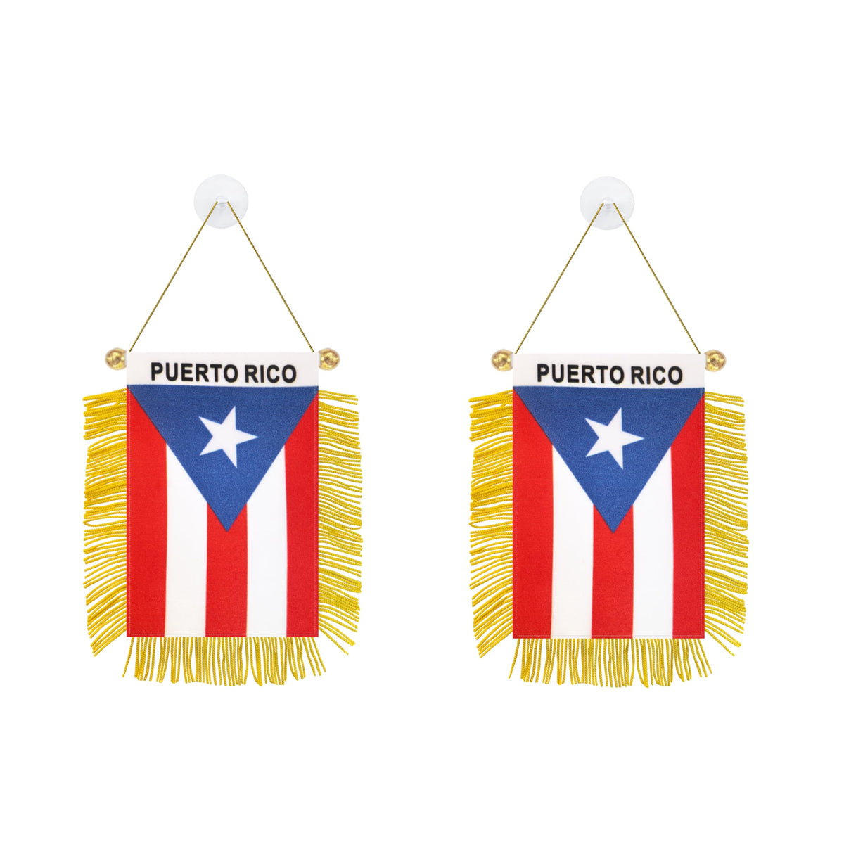 Rotenl Puerto Rico window flag 3x5 with fade-resistant color for home display