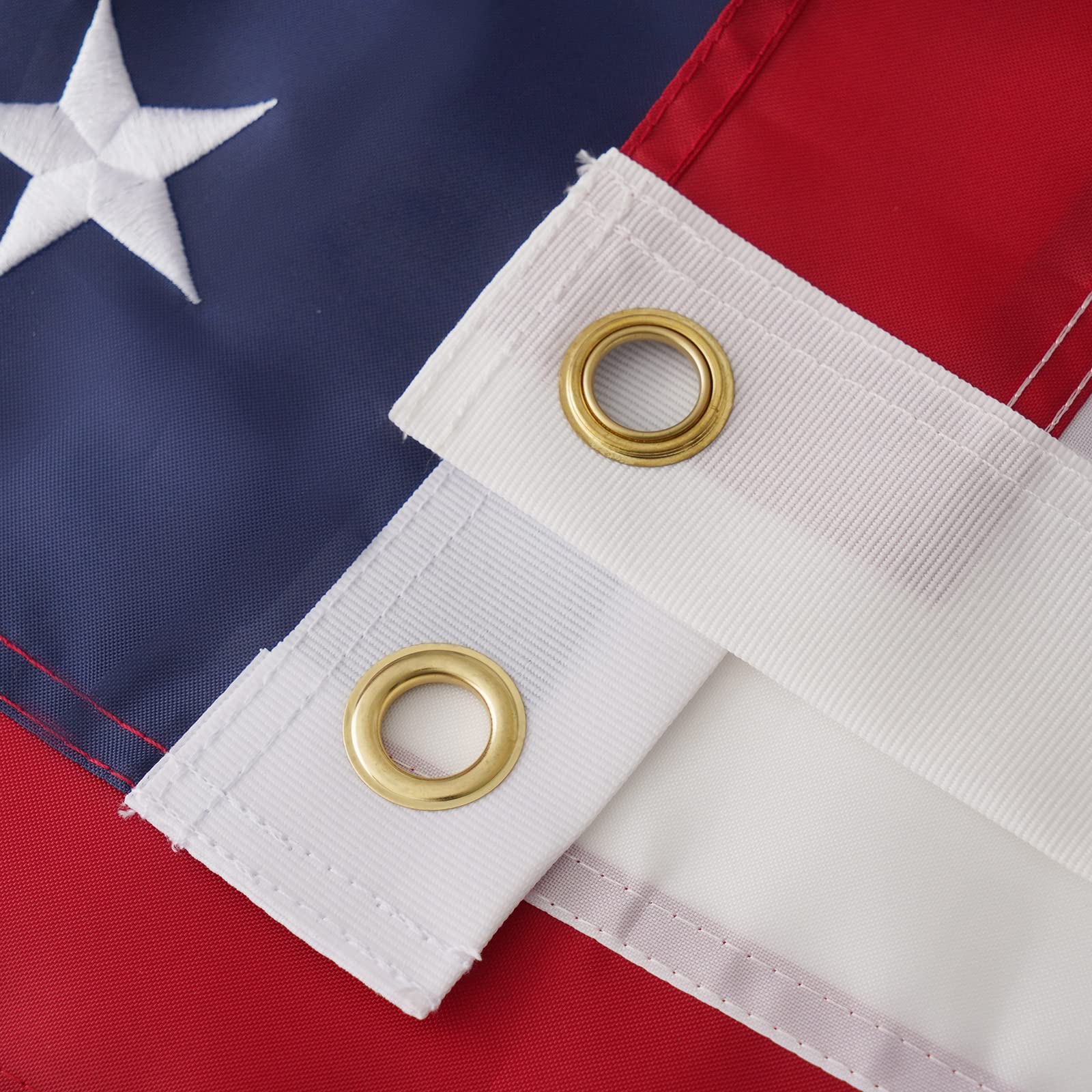 ROTERDON double-stitched stripes flag preserves vivid colors in harsh weather.