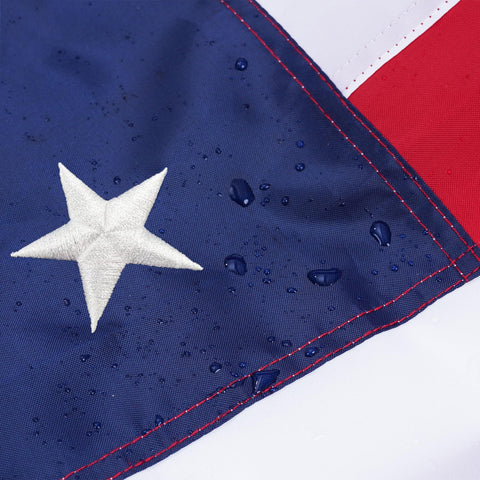 ROTERDON embroidered stars on blue canton for crisp patriotic detail