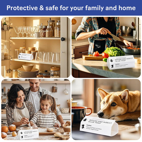 ROTIAH discreet adhesive tray placement keeps spaces pest-free