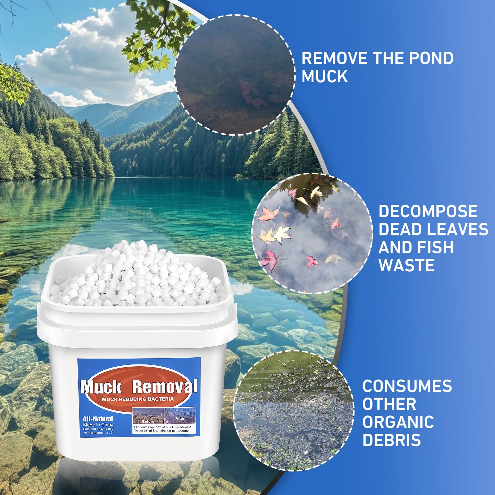 ROTIAH oxygenates pond water for improved clarity and balance