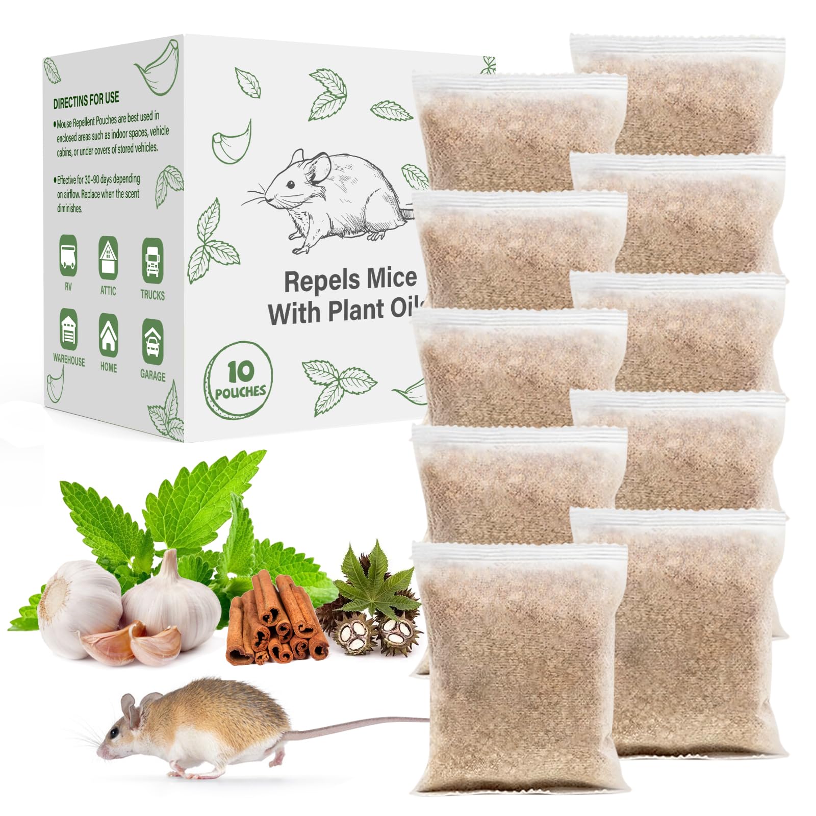 ROTIAH Pest Repellent Pouches pack provides natural deterrence for homes and outdoor spaces.