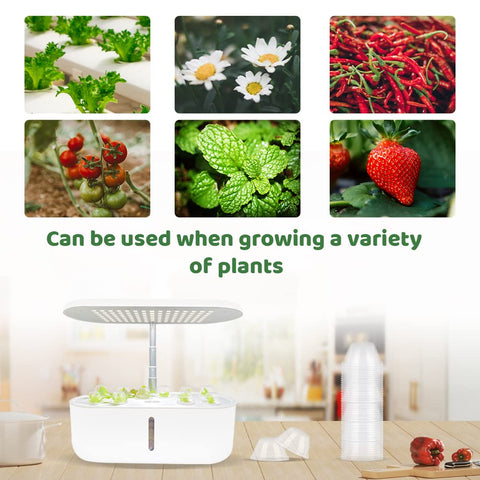 Roucerlin grow basket cover lid supports efficient indoor germination