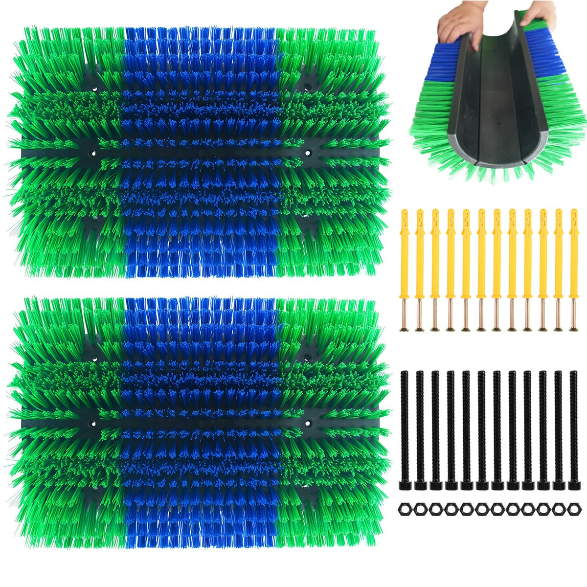 Rouisxue extra-large scratcher brush with broad coverage for large livestock.