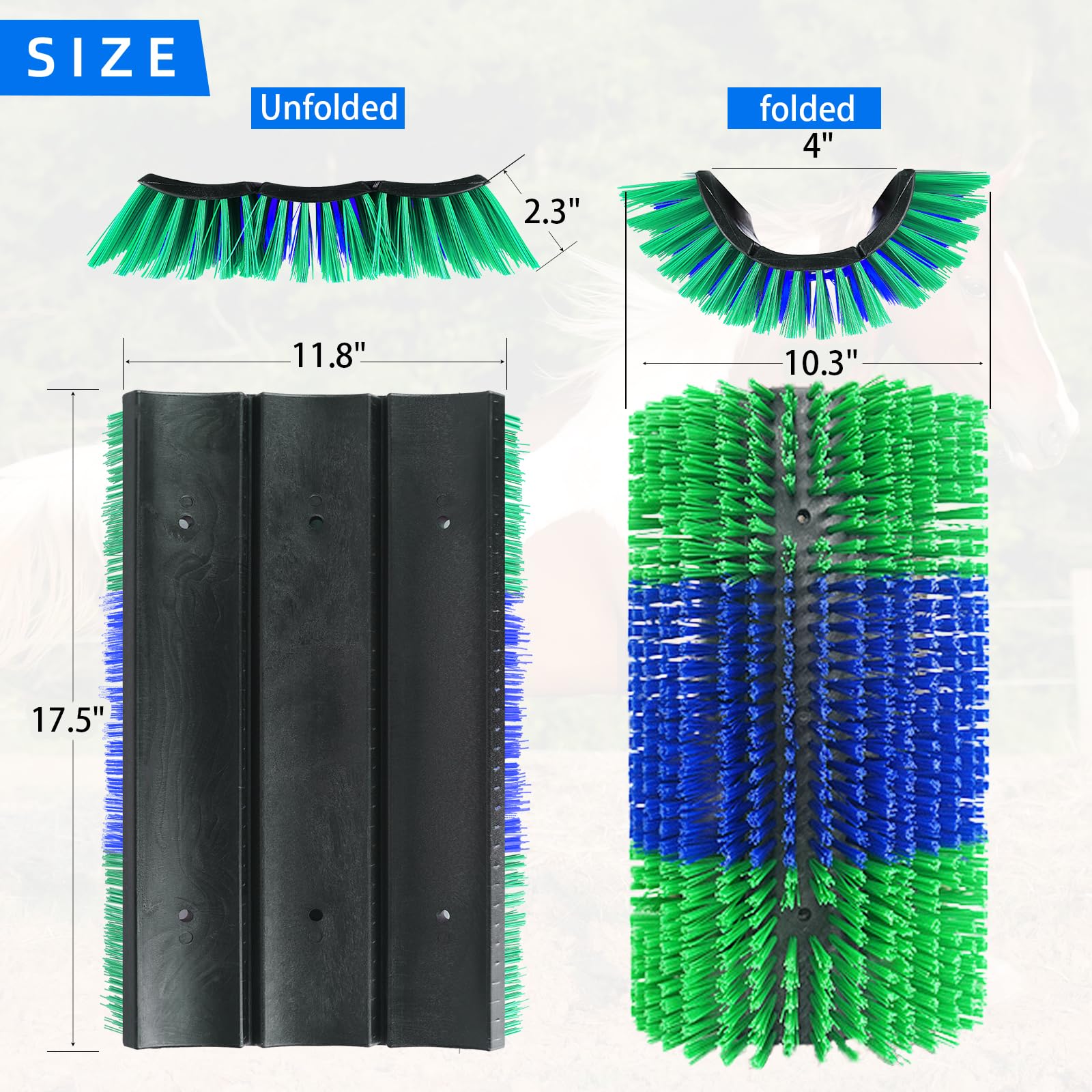 Rouisxue extra large scratcher extended size 17.5 by 11.8 inches for big livestock.
