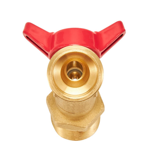 RouLiPouLi quarter-turn shut-off handle for easy control.
