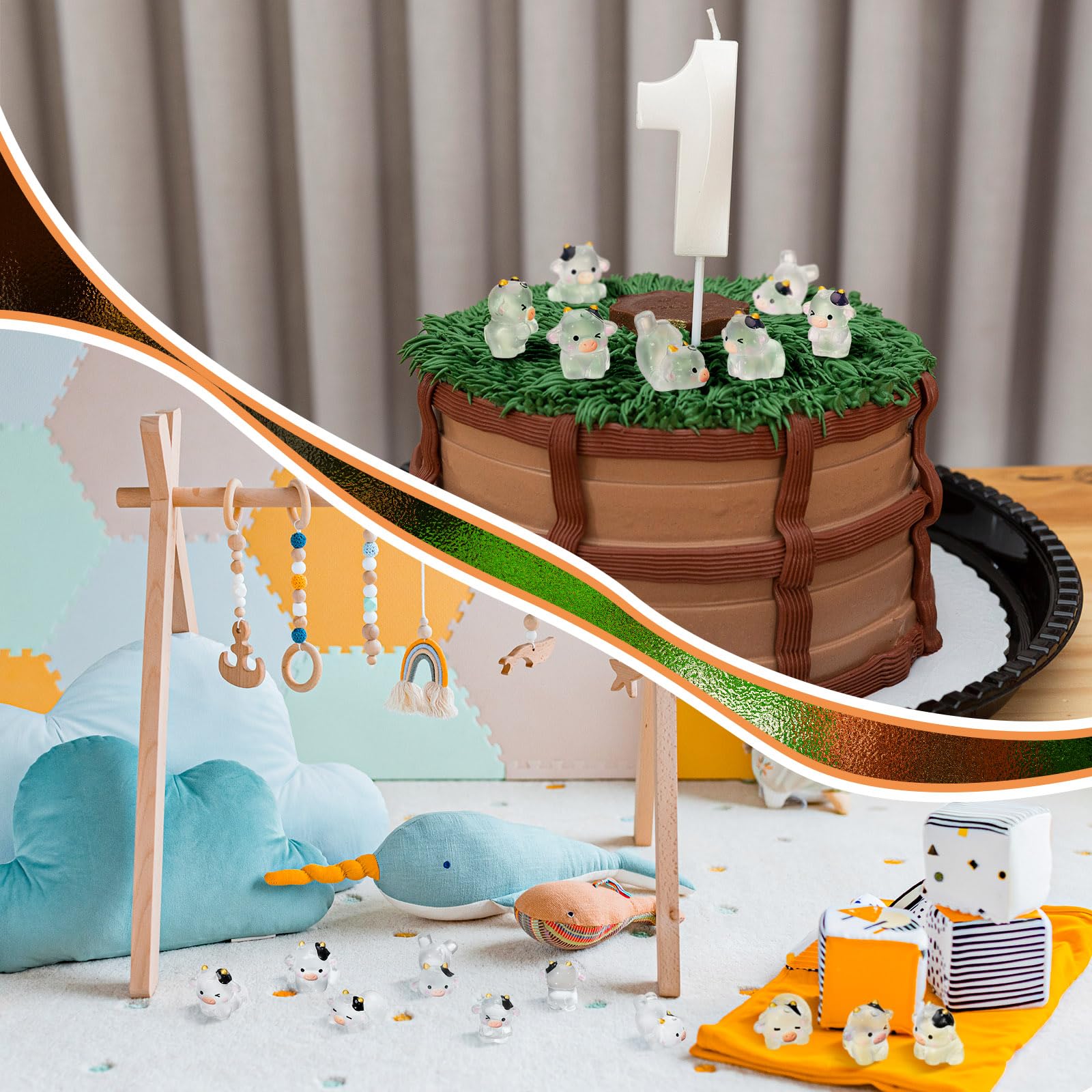 RoundFunny 48-piece set offers varied styles for decorative displays