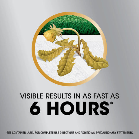 Roundup Dual Action 365 gravel area application reduces weed emergence