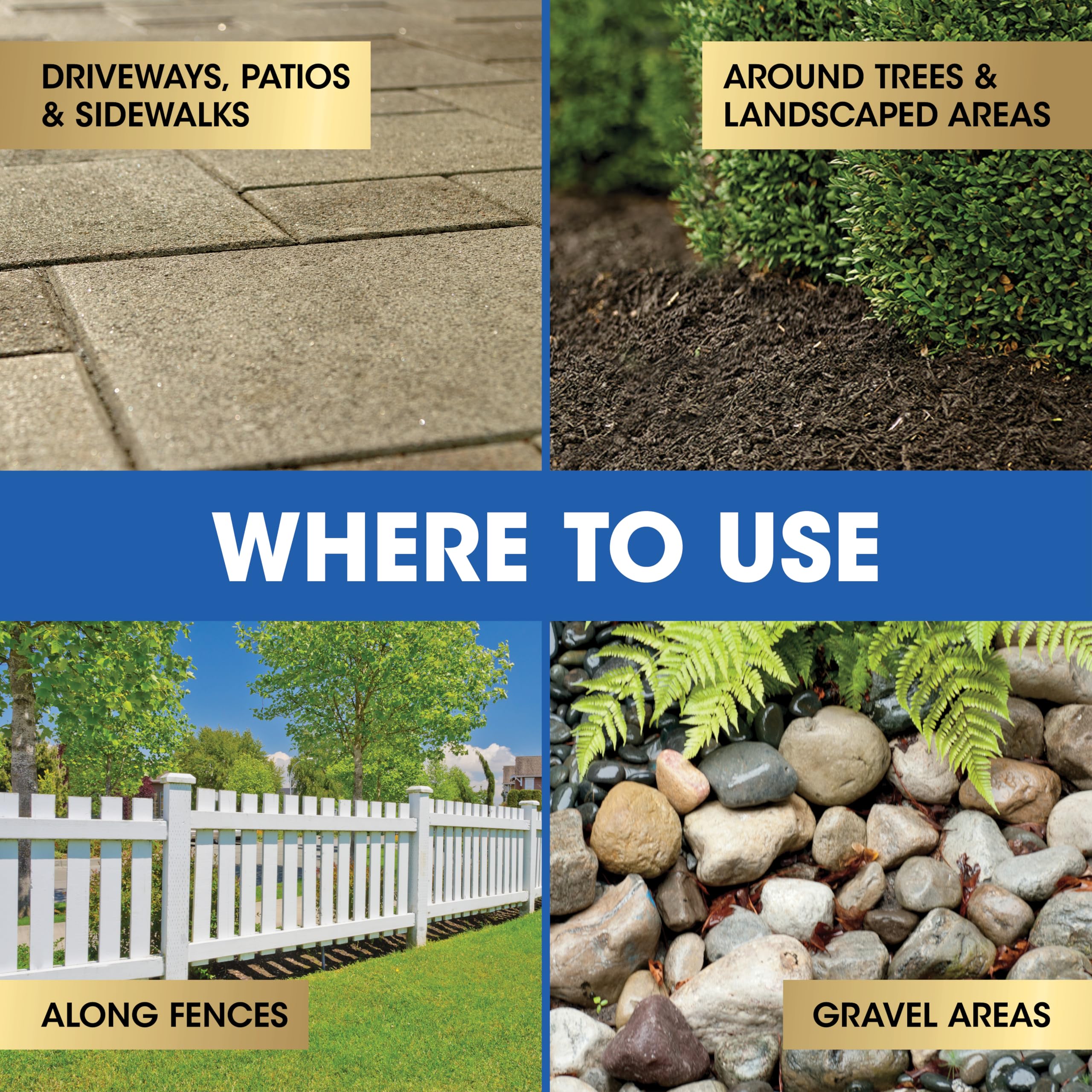 Roundup Dual Action used in a mulched bed for weed prevention